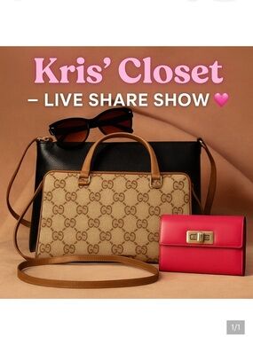 LIKE & SHARE ✨ Kris’ Closet Live • Bags, Glam & More